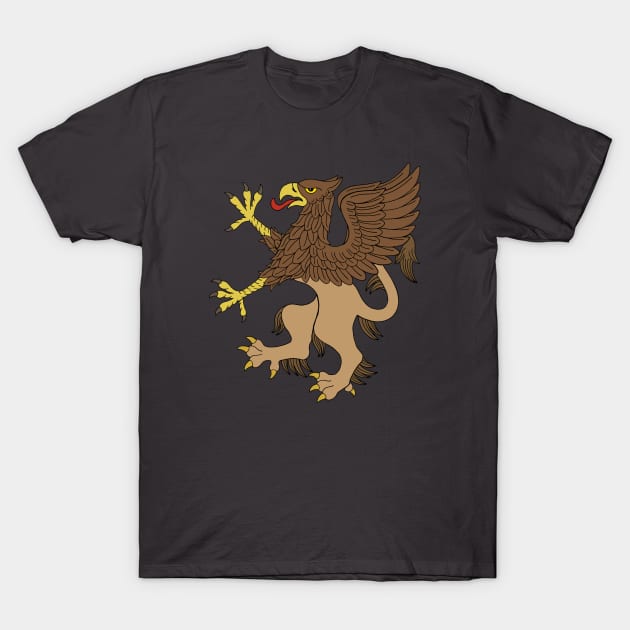 Griffin Rampant T-Shirt by AzureLionProductions